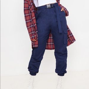 PRETTY LITTLE THING jogger utility pants with belt